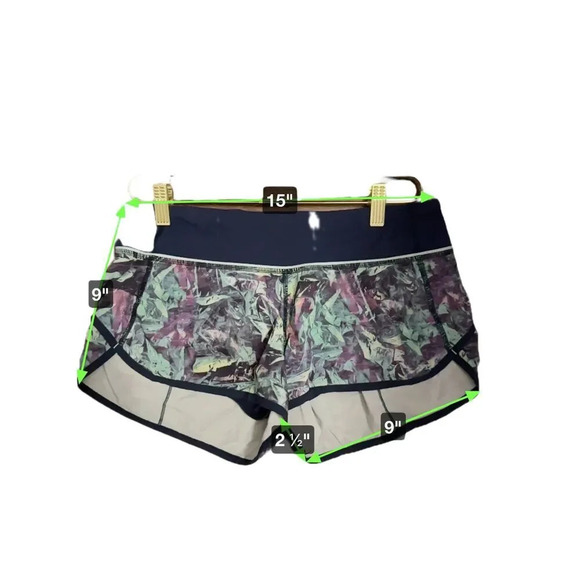 Lululemon Run Speed Short Women's Size 6 Iridescent Multi Stretch Breathable Gym - Picture 7 of 7
